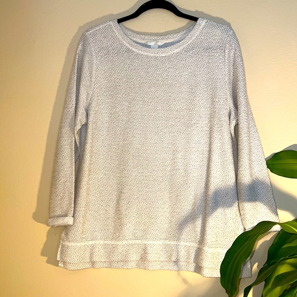 H&M Size M cream colored thin sweatshirt loose fitting